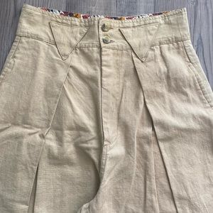 Vintage cotton linen trousers